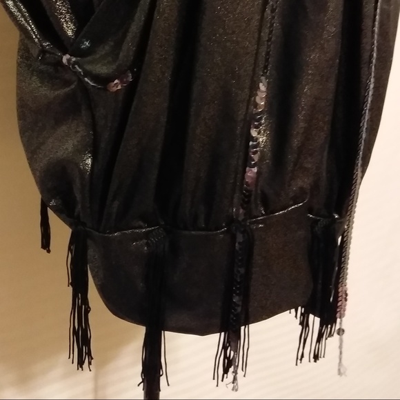 3/$15 CLOSET CLOSING GUN METAL TASSELED DRESS - Picture 5 of 7